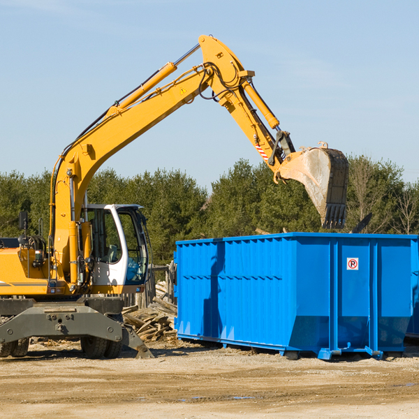 can i request a rental extension for a residential dumpster in Hallett